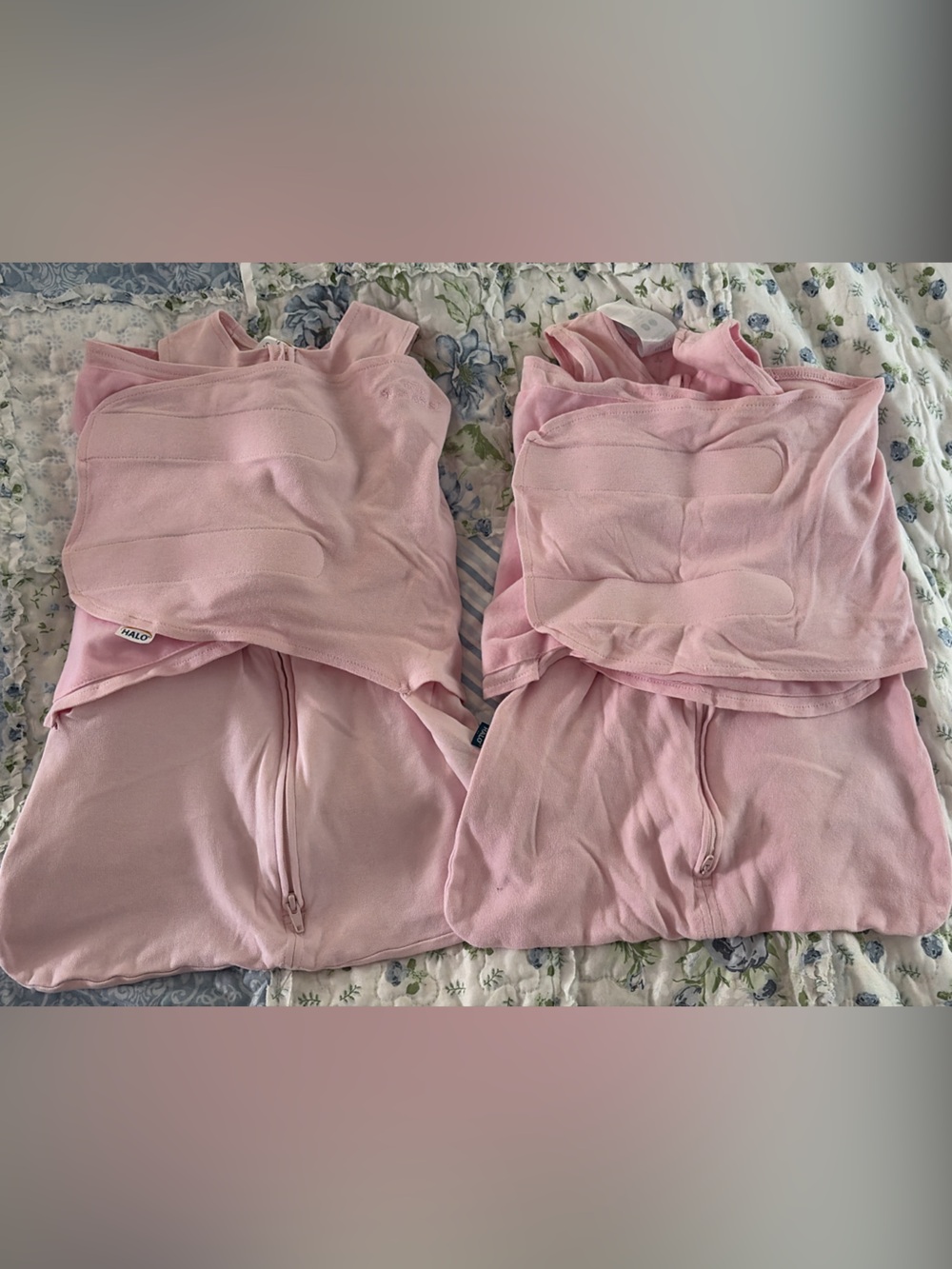 Halo Pink Baby Sleep Sack Swaddle - Twin Pack